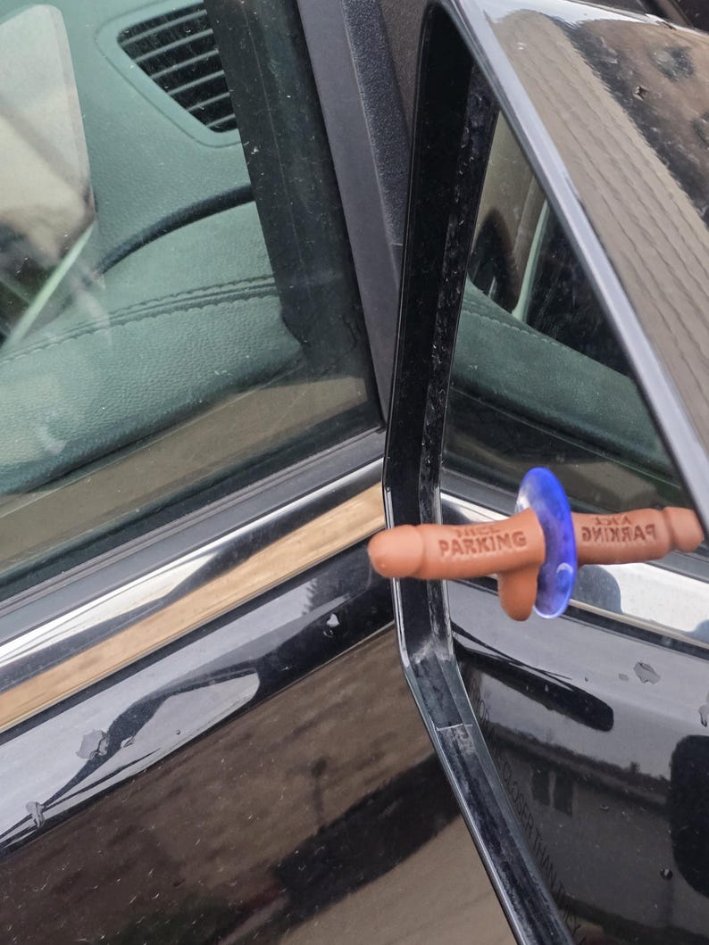NICE PARKING" WEENIE SUCTION CUPS