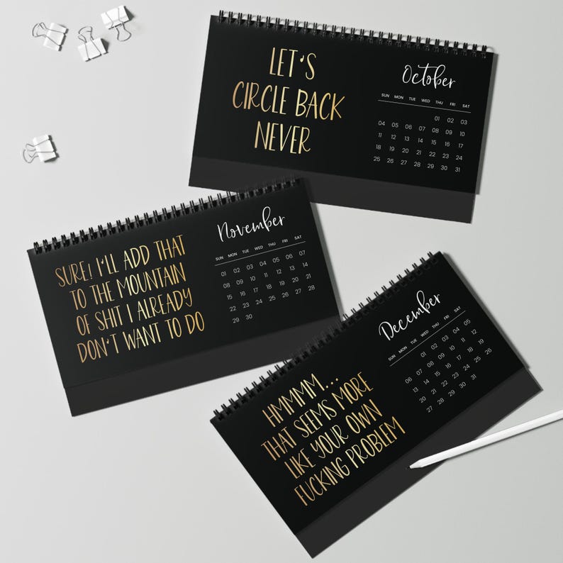 Shit I Want To Say At Work But Can't 2026 Funny Office Calendar