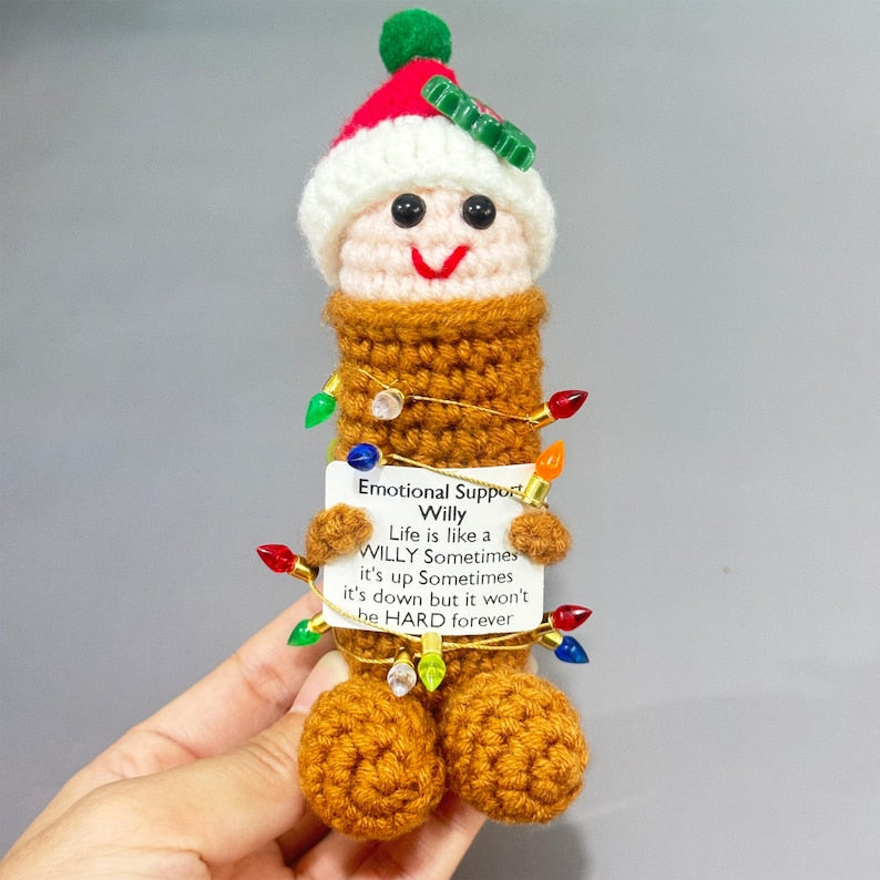 Emotional Support Willy with Christmas Light Strings