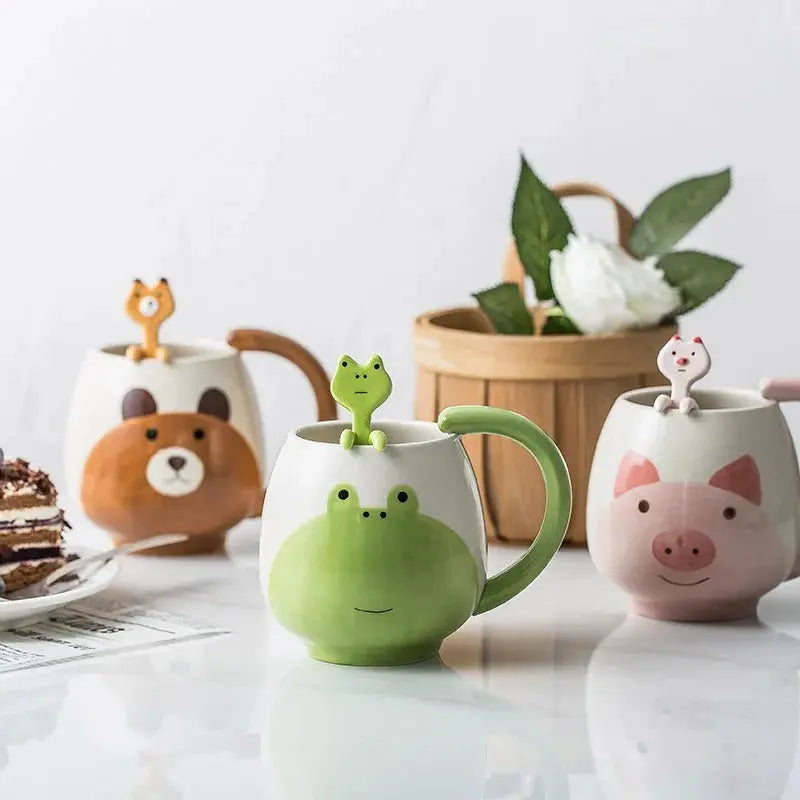 Cartoon Ceramic Mug Set Trendslana