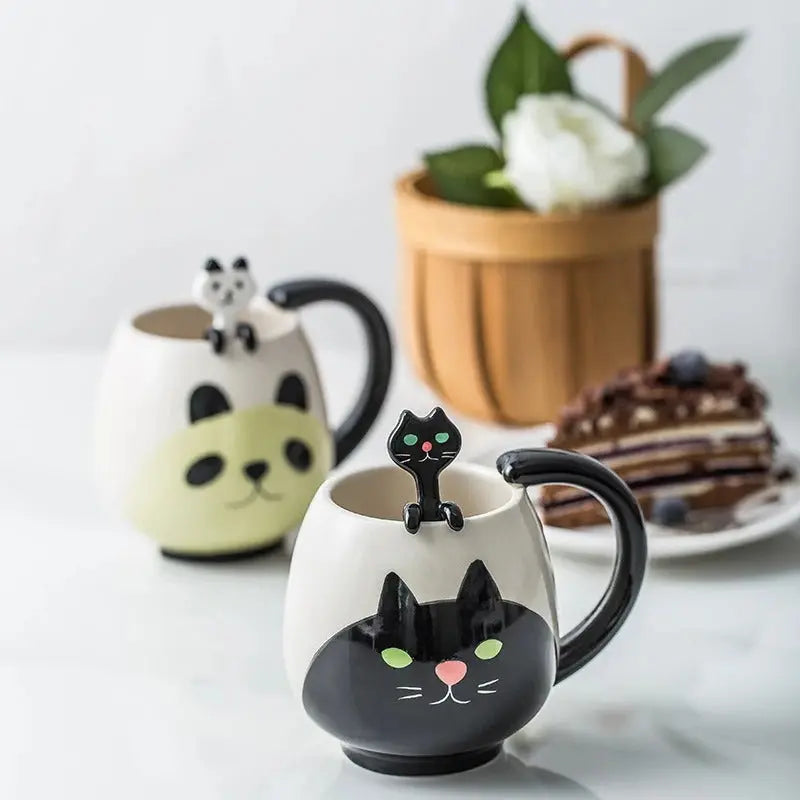 Cartoon Ceramic Mug Set Trendslana