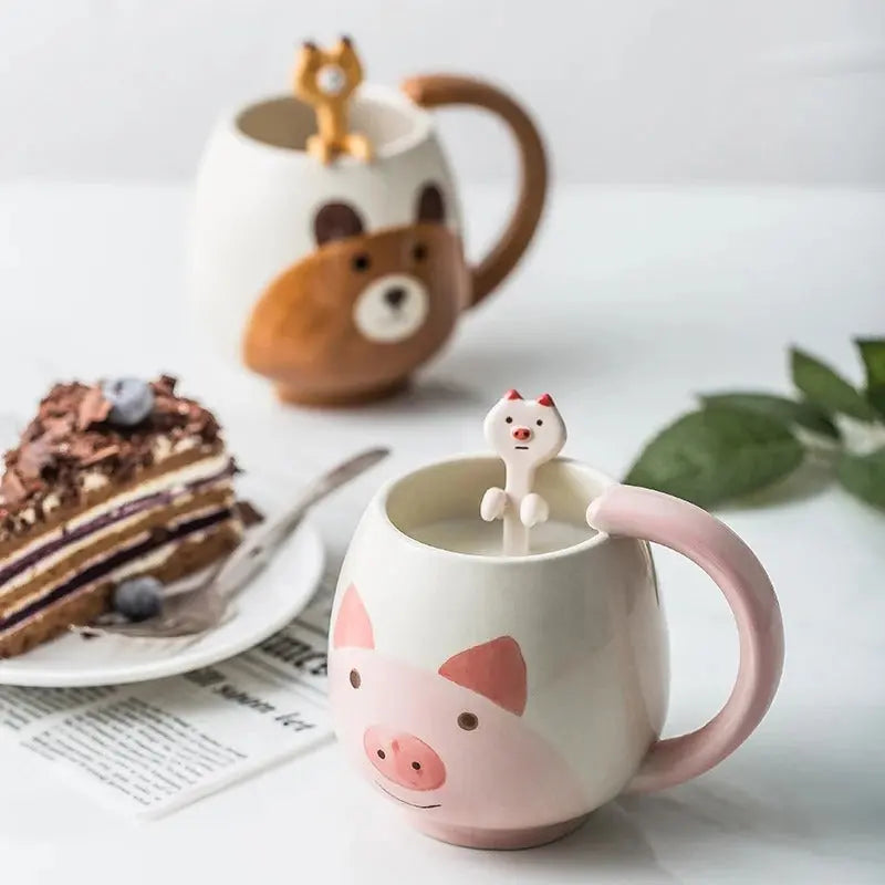 Cartoon Ceramic Mug Set Trendslana