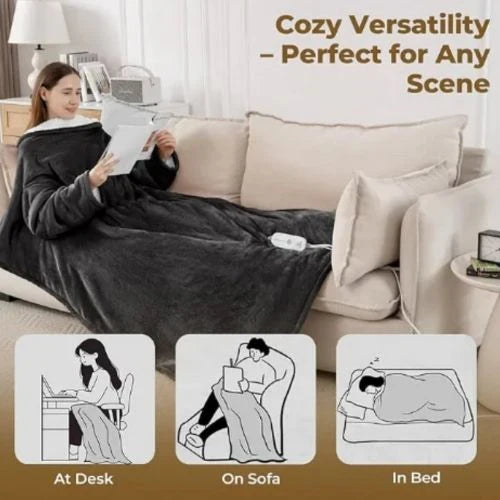 Smart Heated Wearable Blanket
