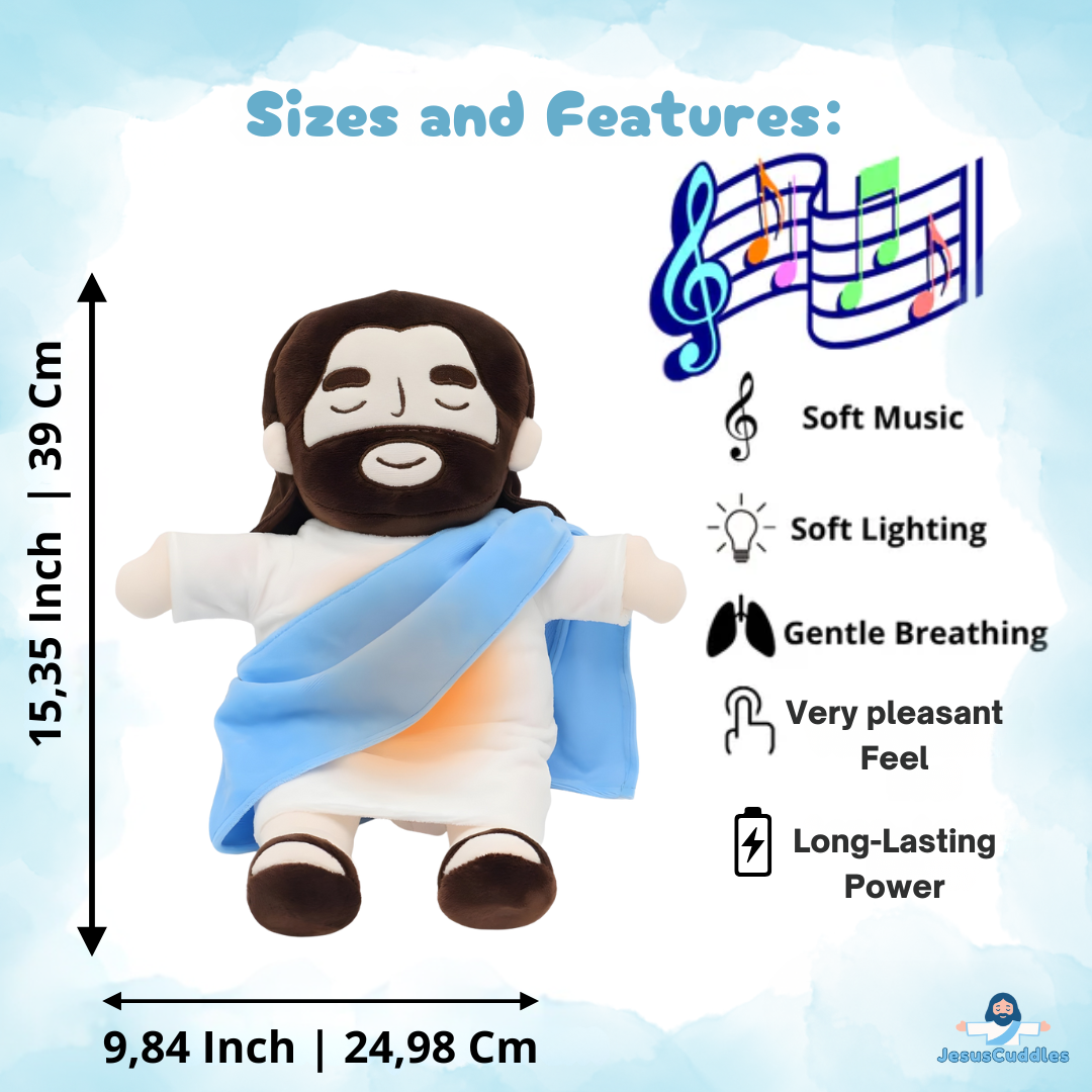 Breathing Jesus Plush for Anxiety