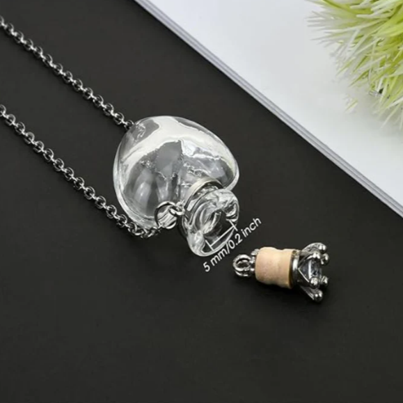 Eternity Heart Blood Vial Necklace