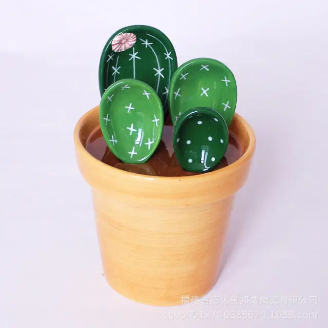 Ceramic Cactus Measuring Spoons Trendslana