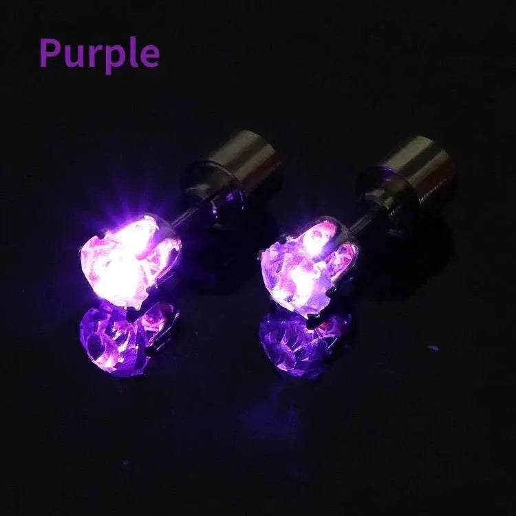 Unique Colorful LED Luminous Ear Studs SELECTION My store