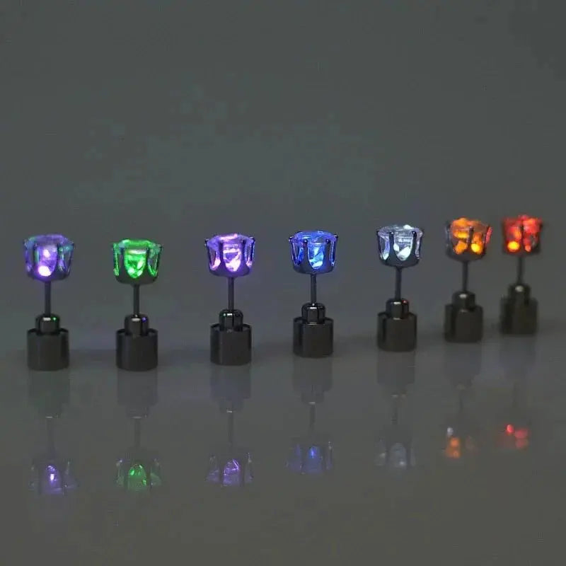 Unique Colorful LED Luminous Ear Studs SELECTION My store