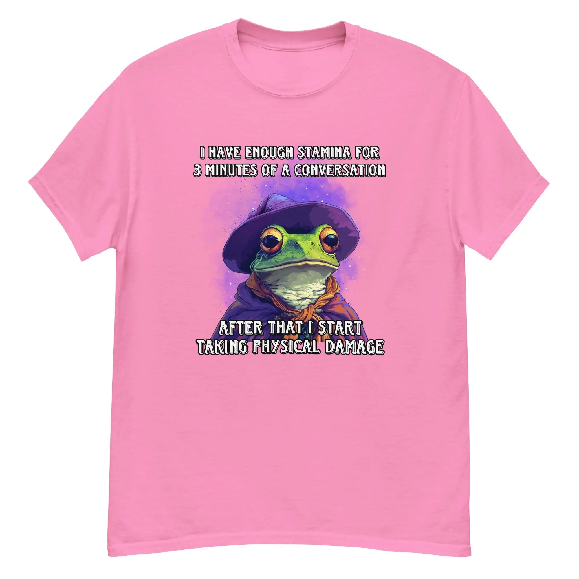 I have enough stamina for 3 minutes of a conversation after that I start taking physical damage Trendslana