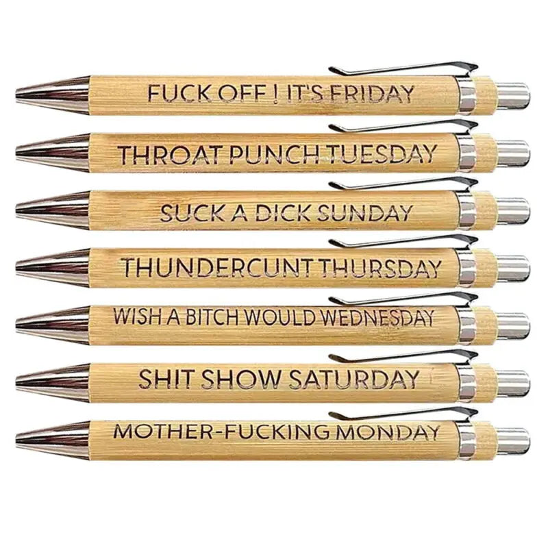 Sarcastic Weekly Mood Pens Trendslana