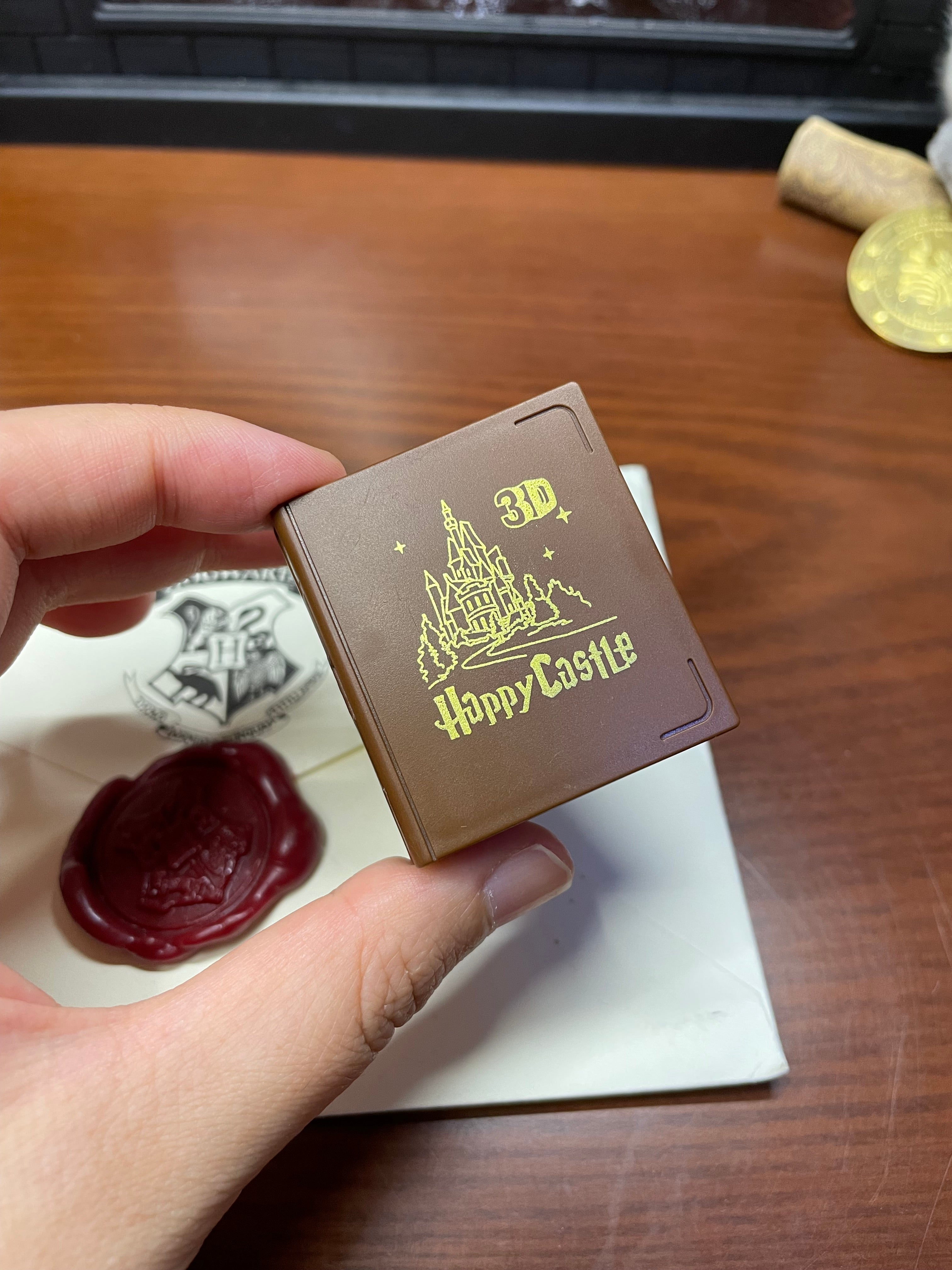 Magic castle 3d mini book keychain