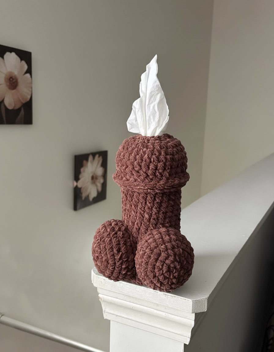 Willy Crochet Tissue Box