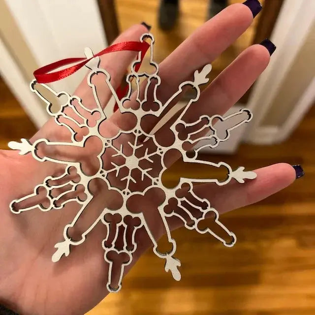 Funny P*nis Snowflake Ornament Trendslana