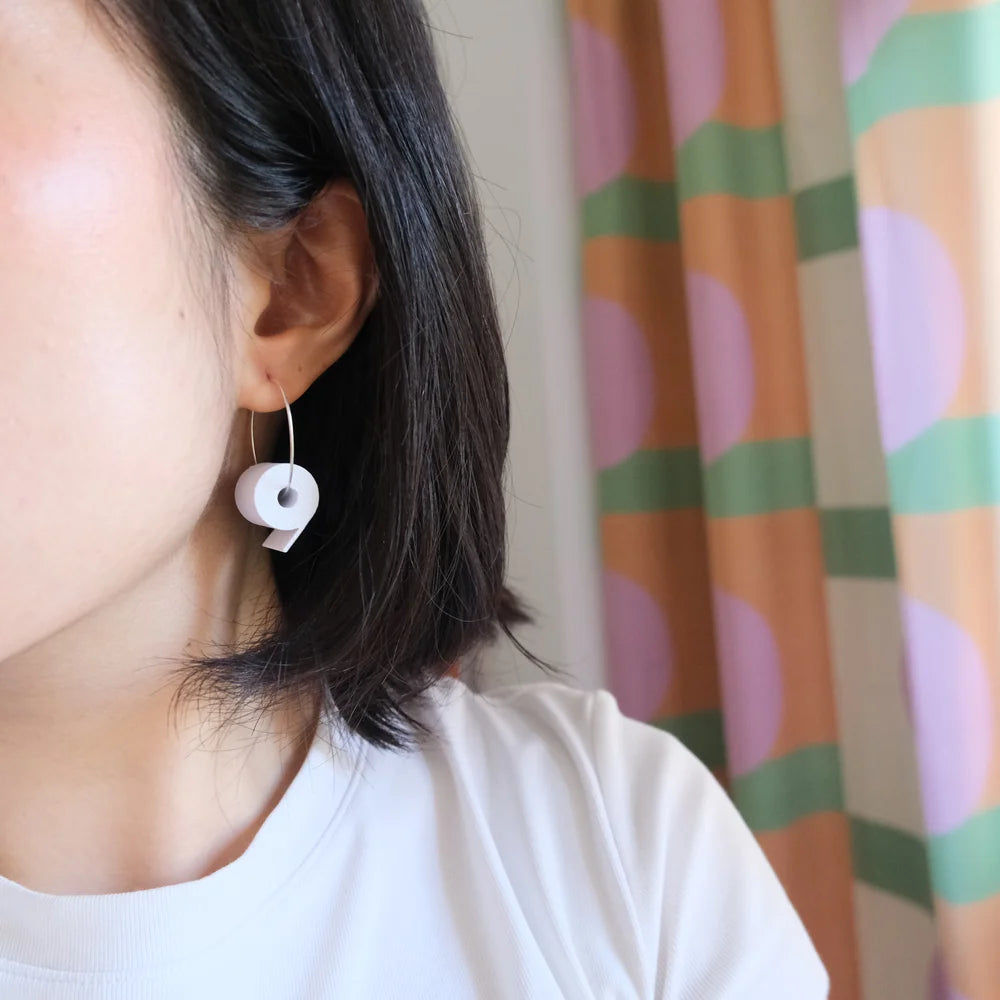 Toilet Roll Earrings