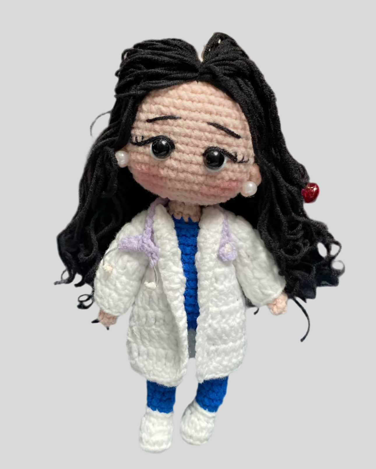 NURSE CROCHET KEYCHAIN