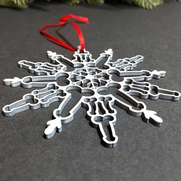 Funny P*nis Snowflake Ornament Trendslana