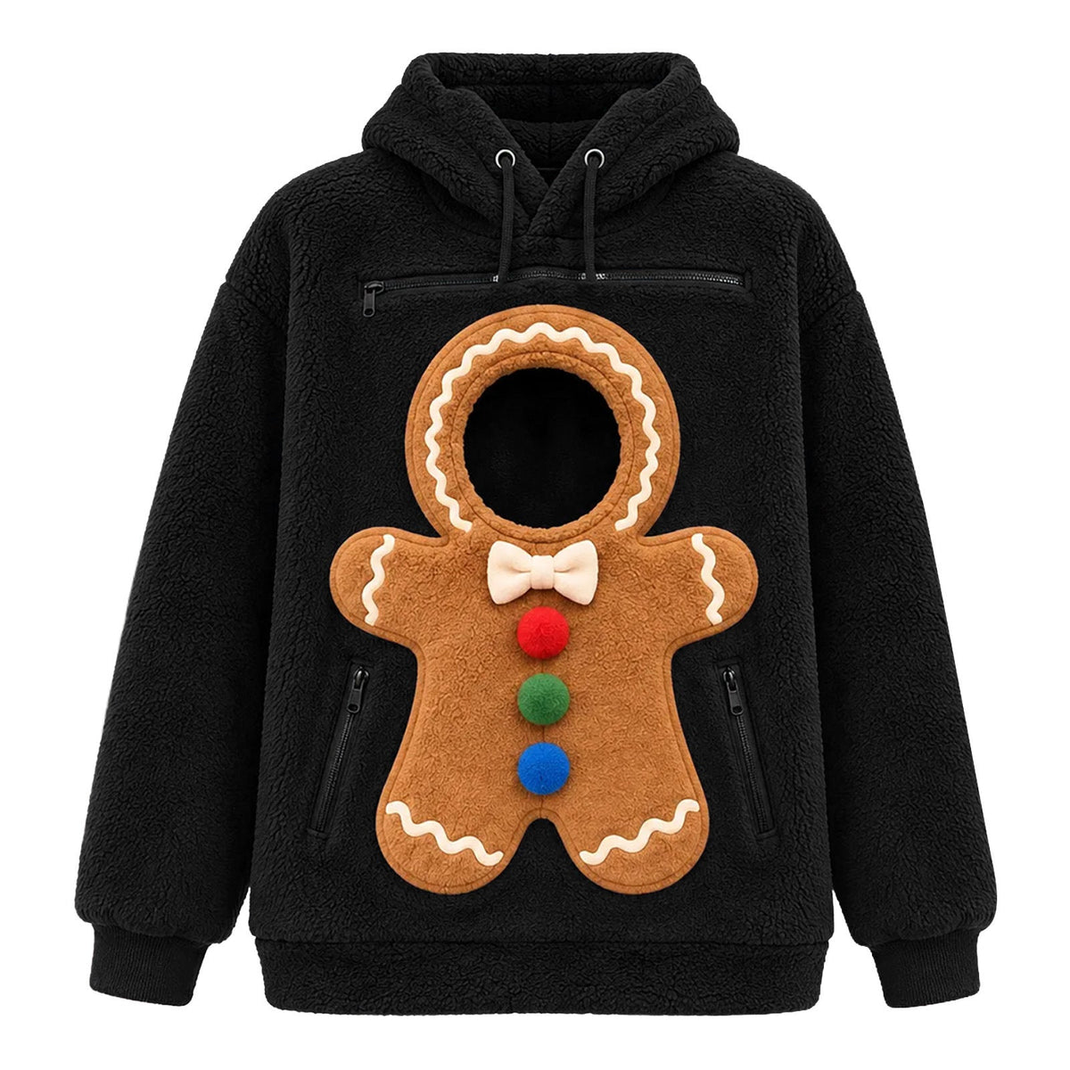 Christmas Pet Carrier Fleece Hoodie