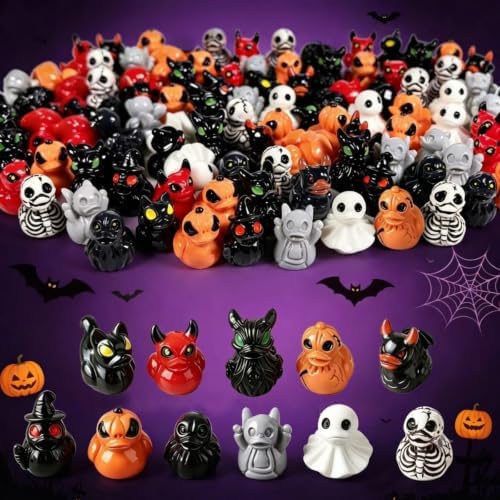 Mini Devil Ghost Skull Resin Ducks
