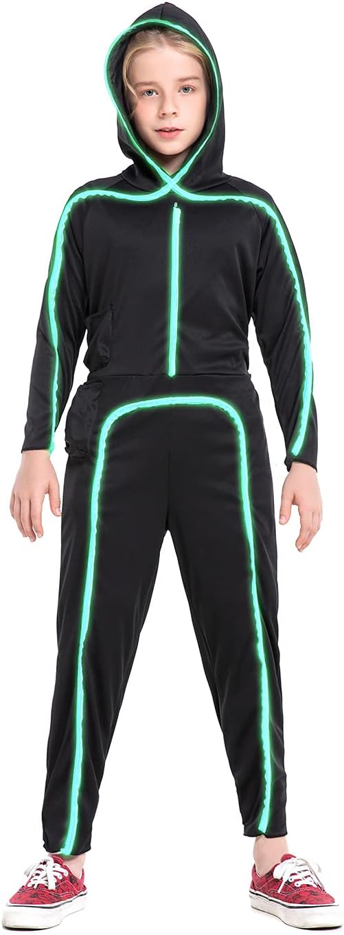 Halloween Costume LED Stick Figure