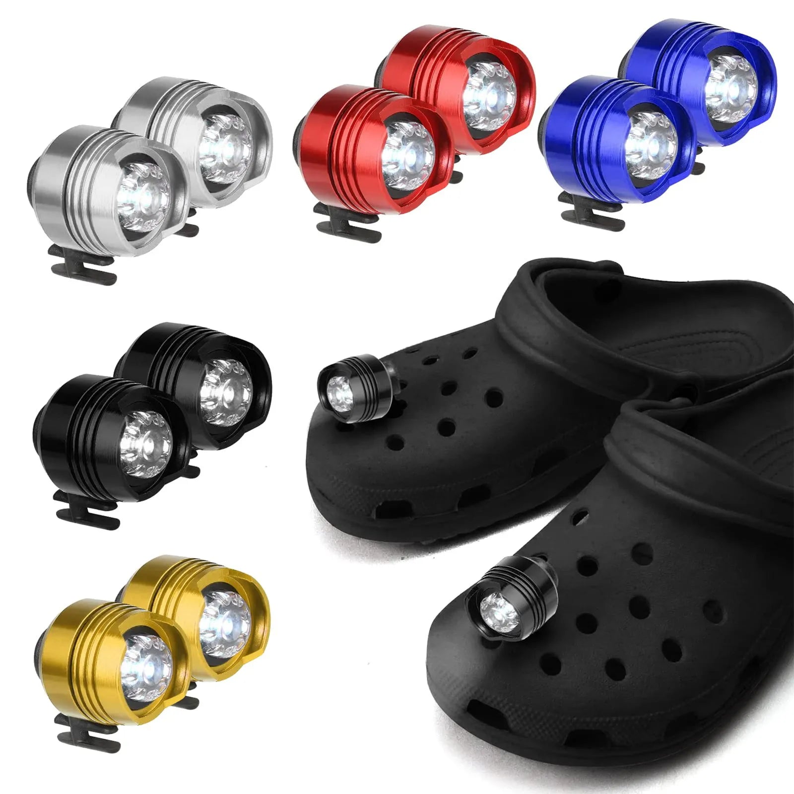 Croc Lights | Waterproof  Headlamp for Crocs - Illuminate Your Steps in Style!