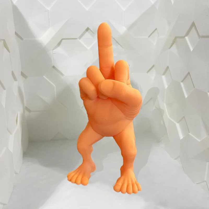 Middle Finger Figure with Legs
