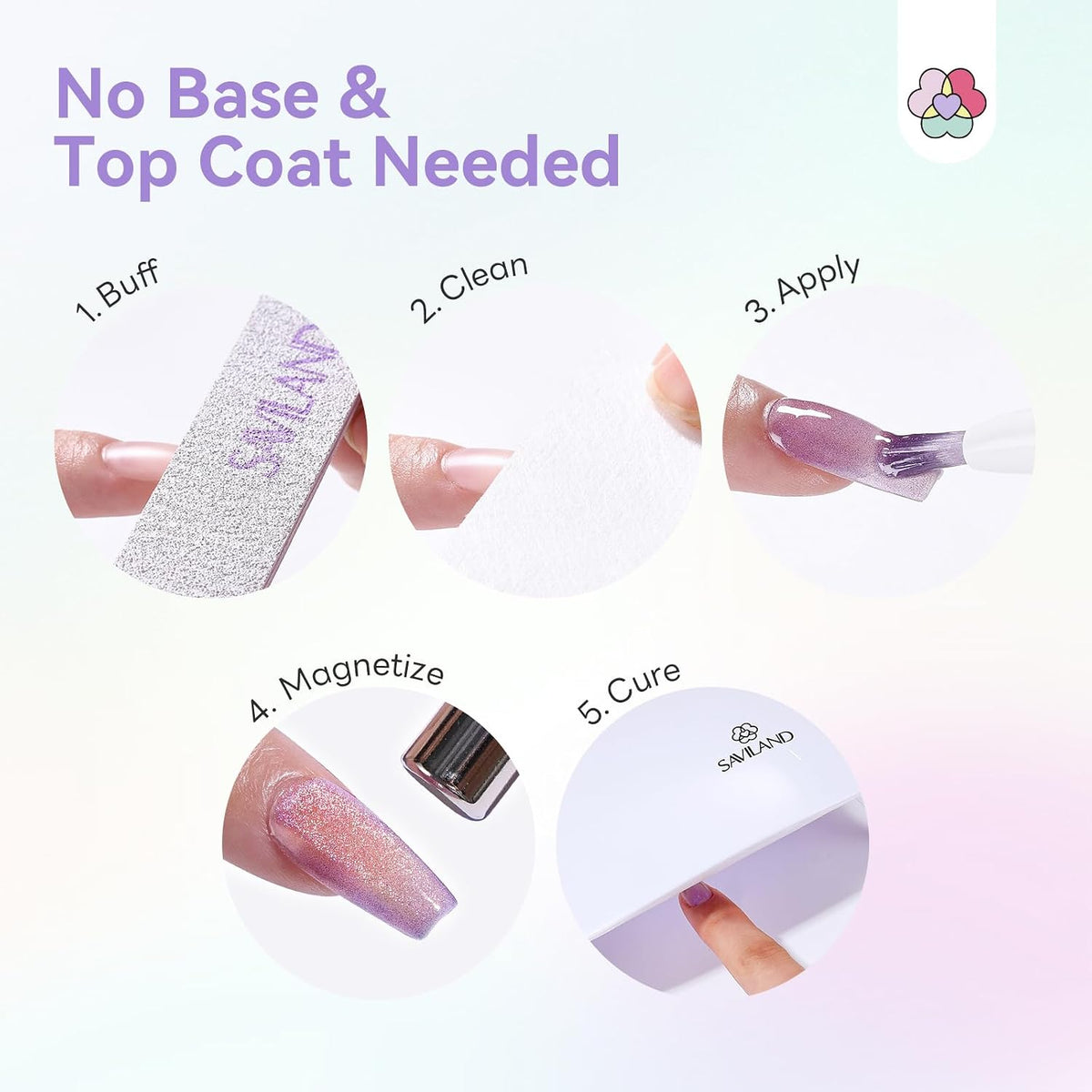 6-Color Gel Polish Pen Set