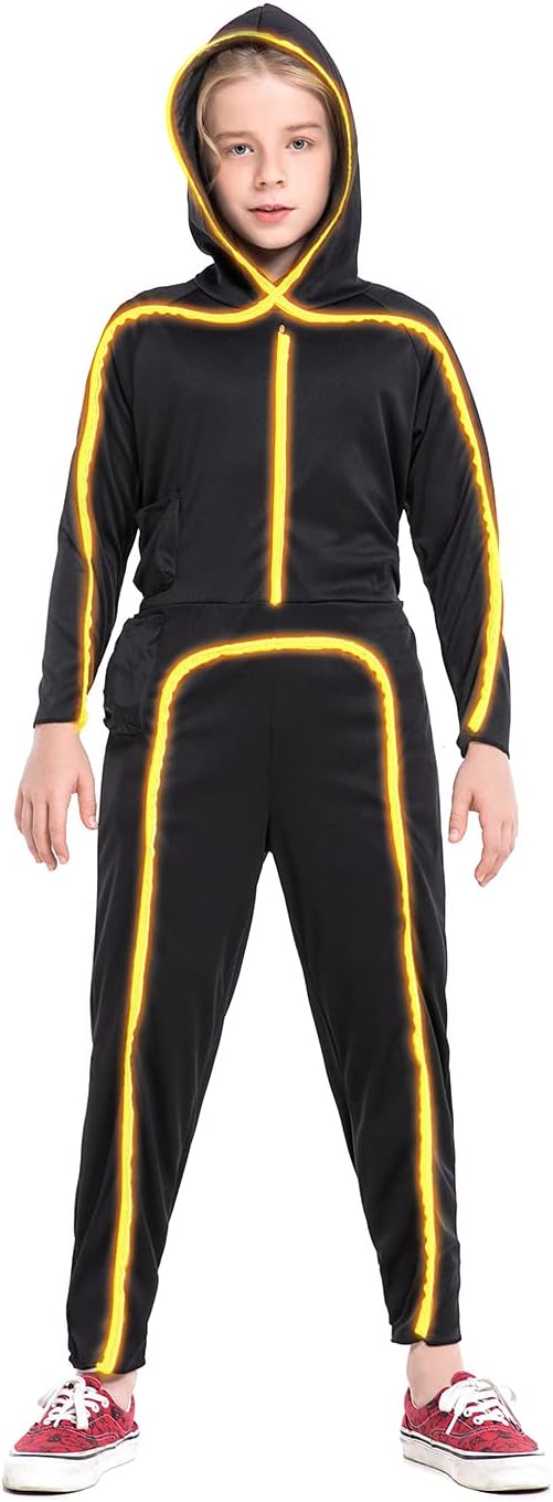 Halloween Costume LED Stick Figure