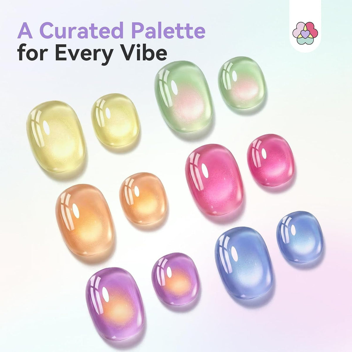 6-Color Gel Polish Pen Set