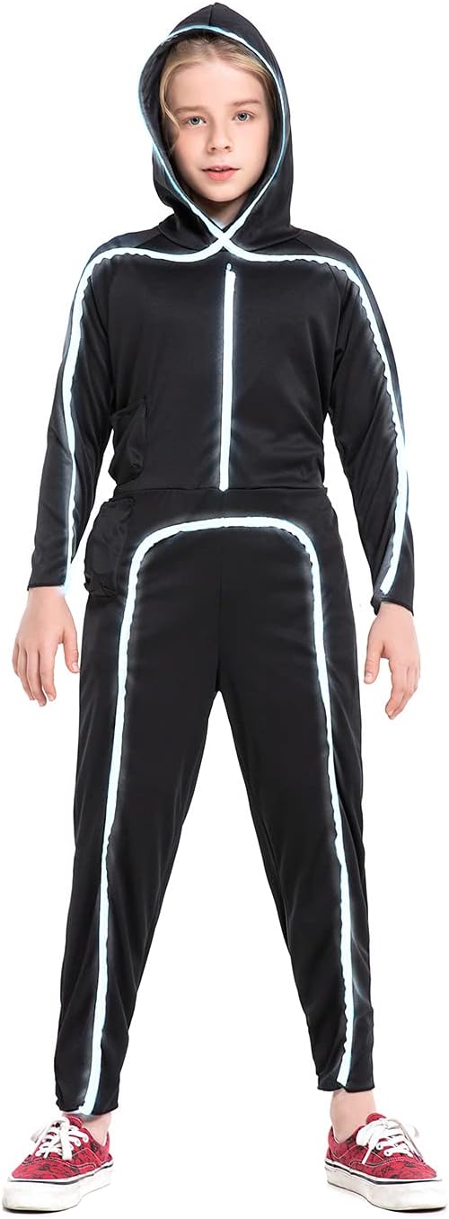 Halloween Costume LED Stick Figure