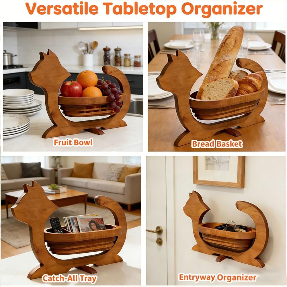 Expandable Wooden Cat Basket