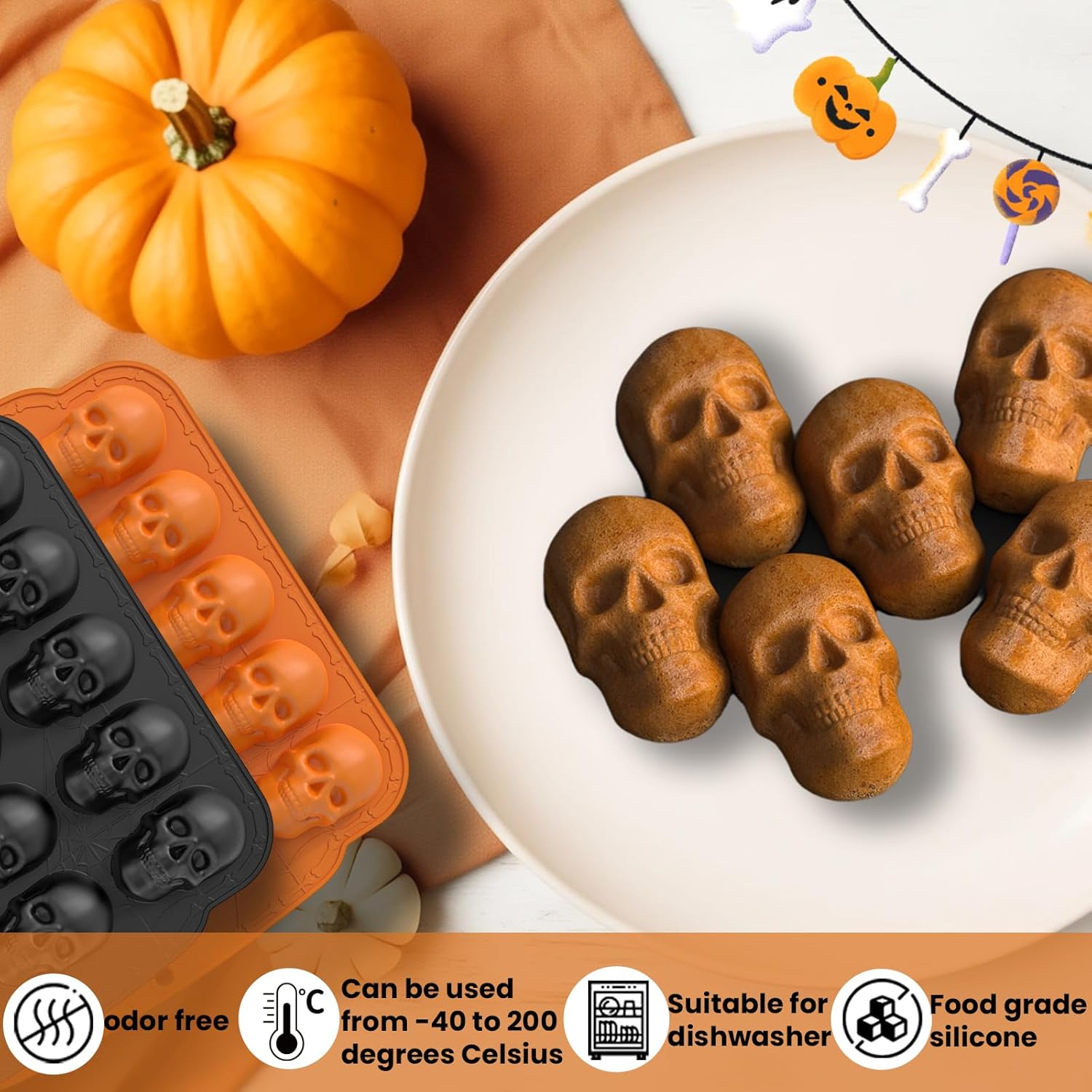 Halloween Skull Silicone Mold