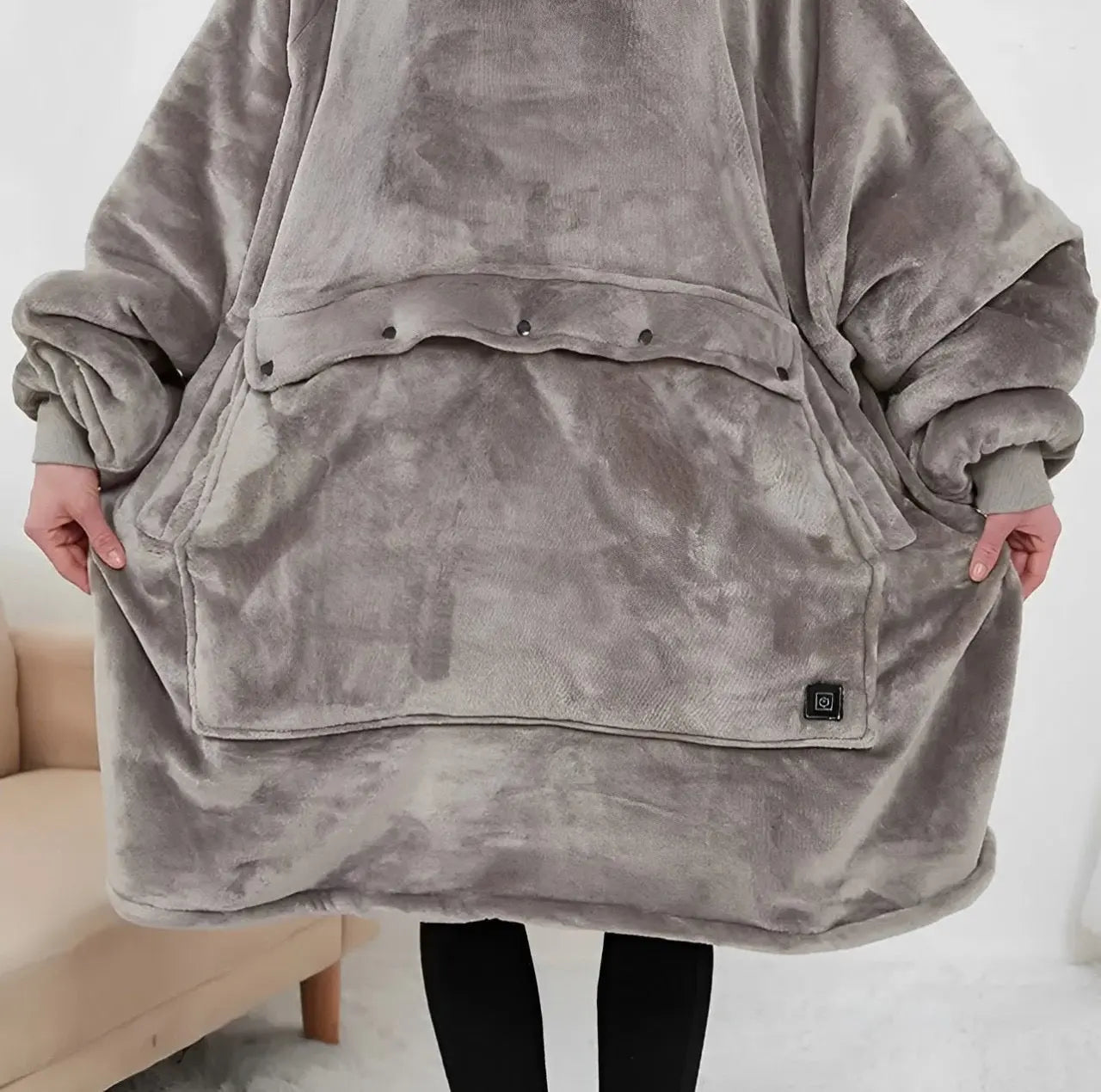 Oversized Plush Heated Hoodie Blanket Trendslana