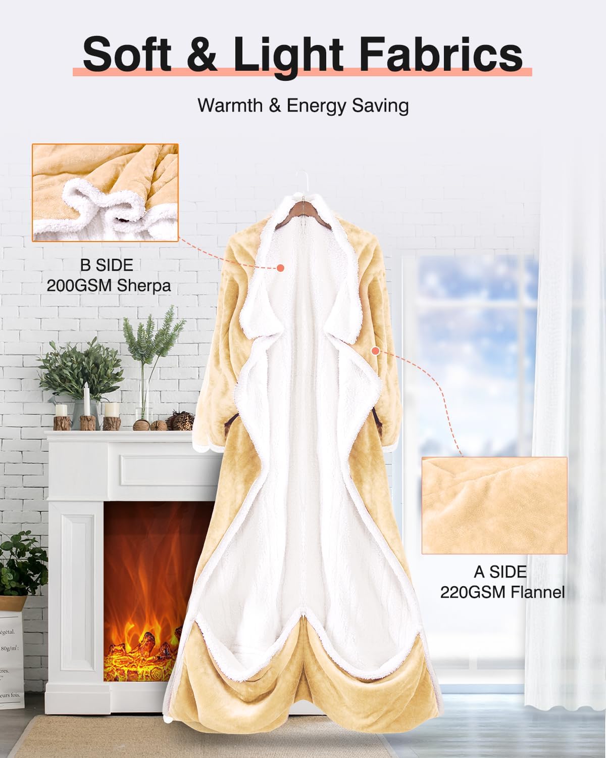 Wearable Heated Blanket