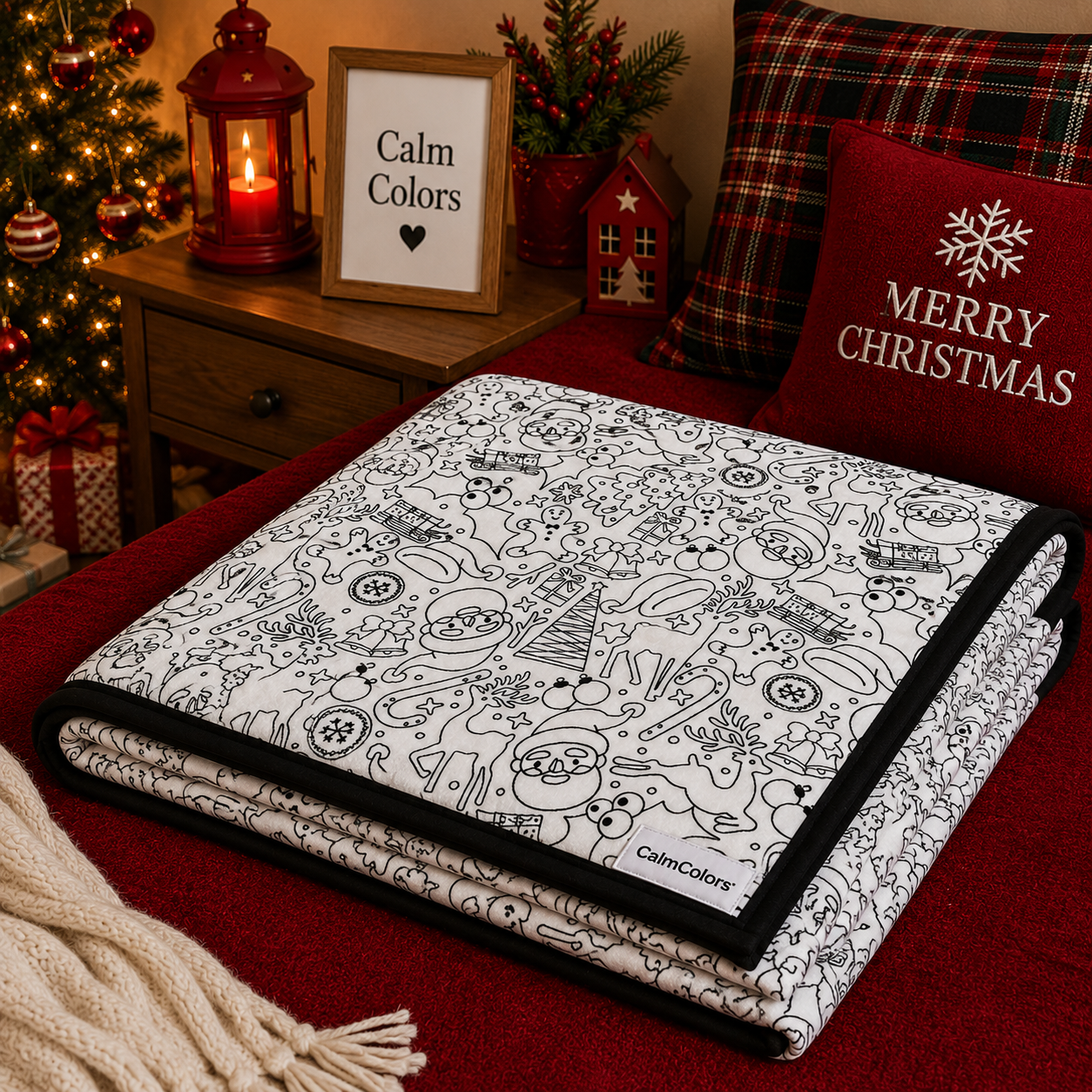 Coloring Blanket Christmas Edition