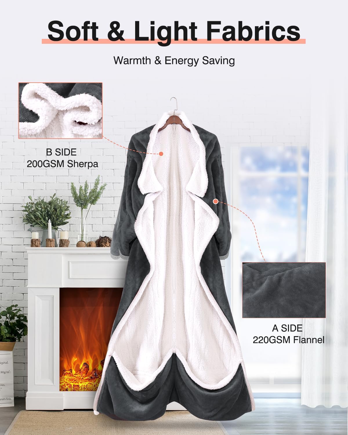 Wearable Heated Blanket