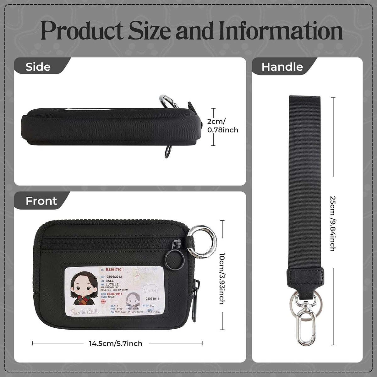 KeyChain Wristlet Wallet