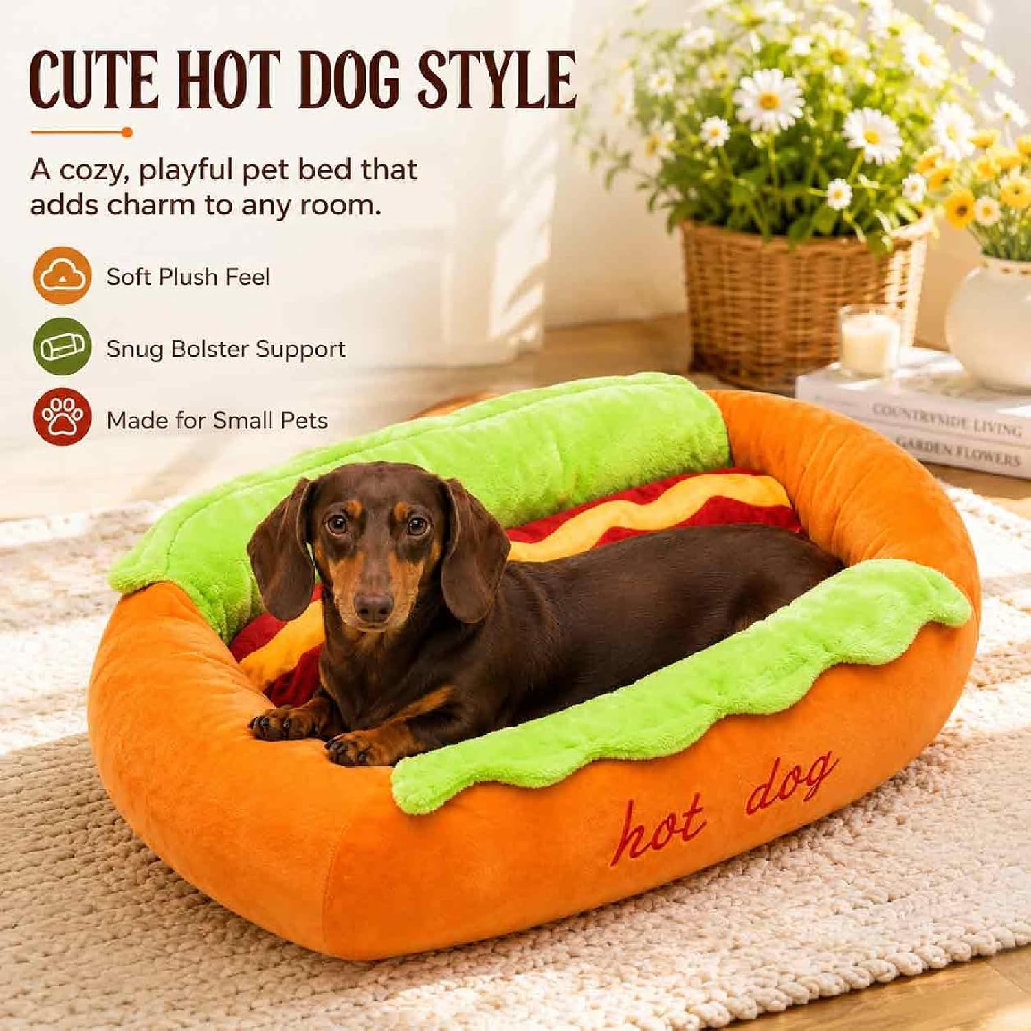 Hotdog Shape pet bed