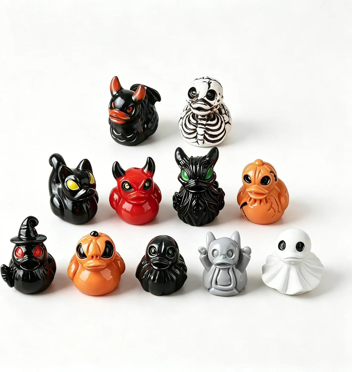 Mini Devil Ghost Skull Resin Ducks