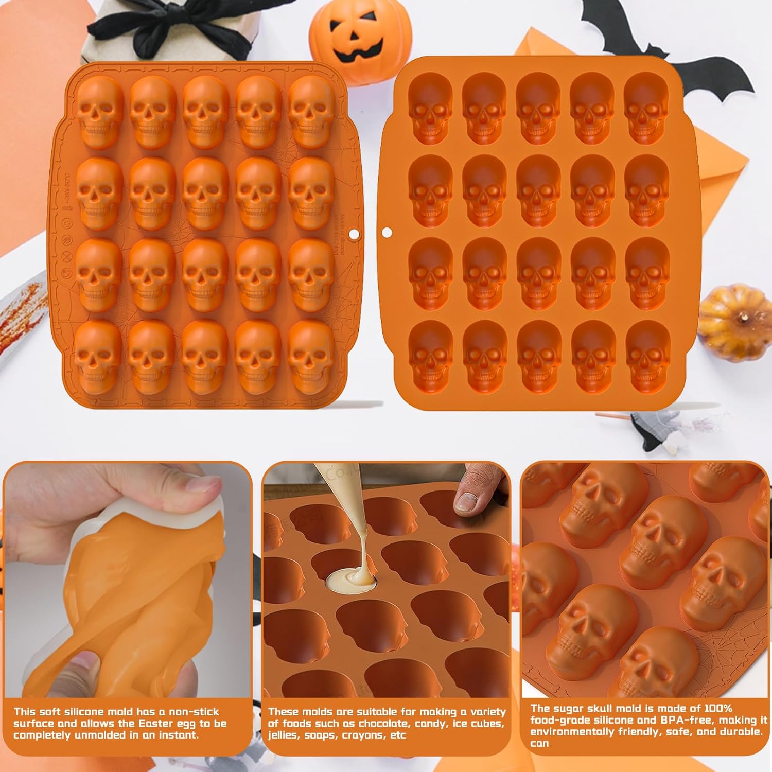 Halloween Skull Silicone Mold