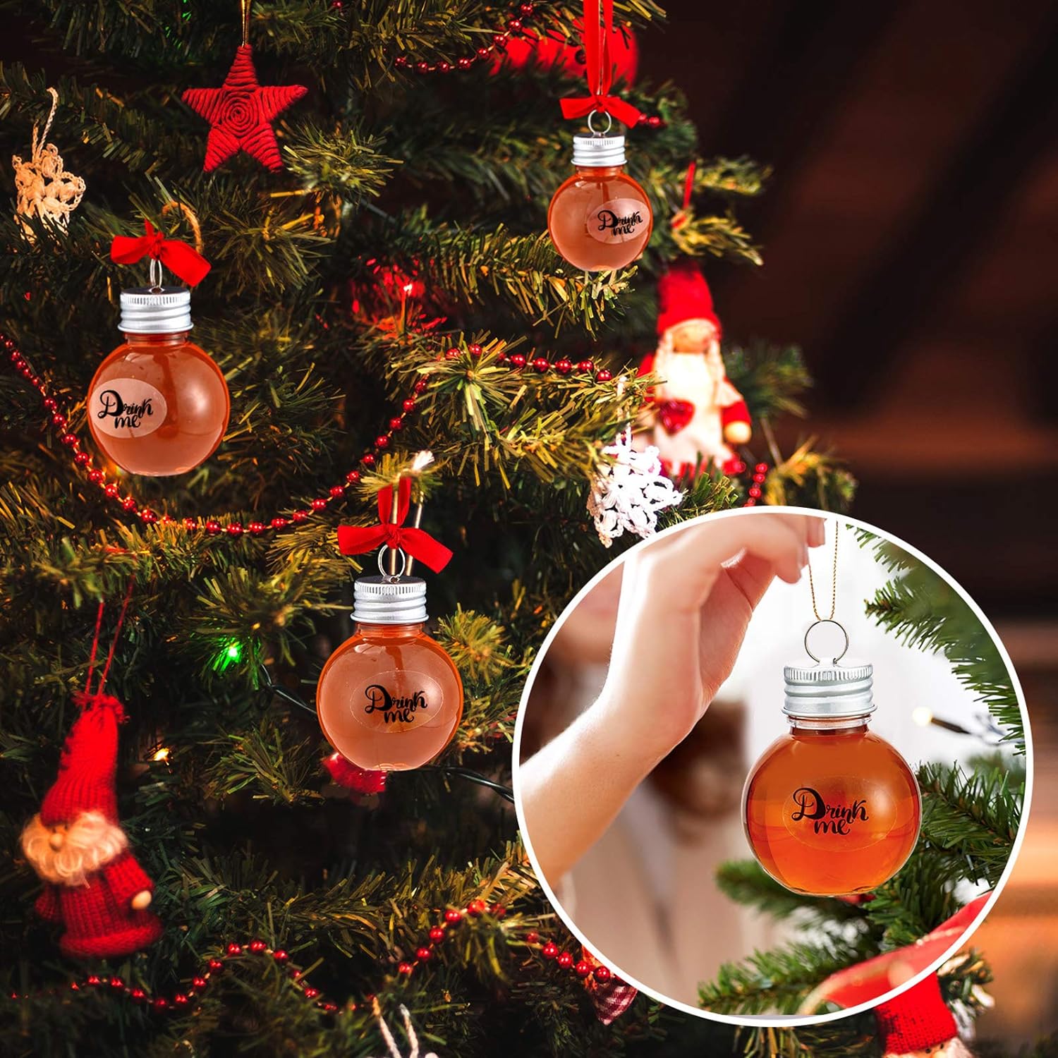 Sphere Bottle Christmas Tree Ornament