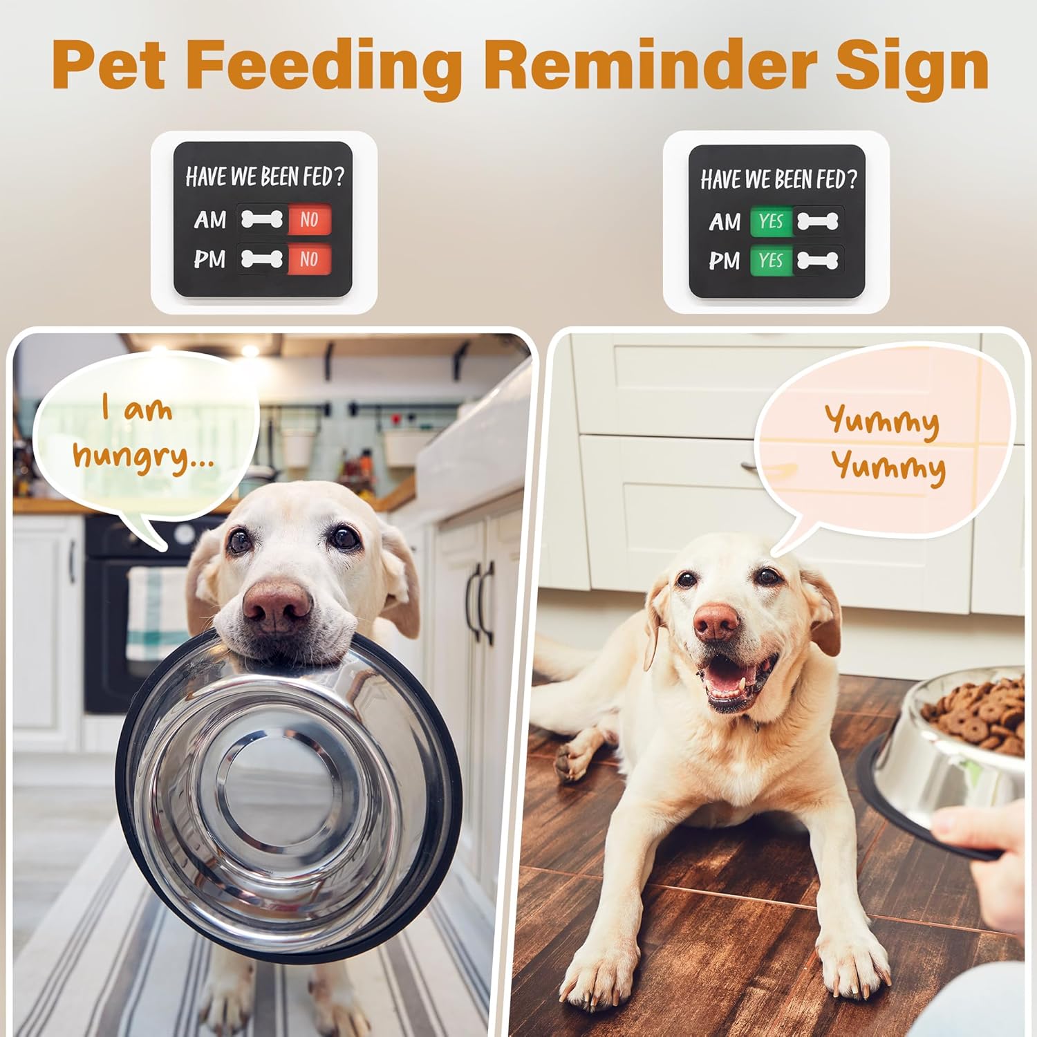 Dog Feeding Reminder sign
