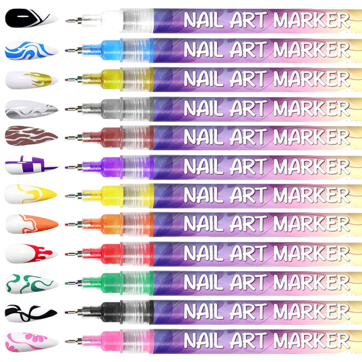 Nail art pen 3D nail polish pens