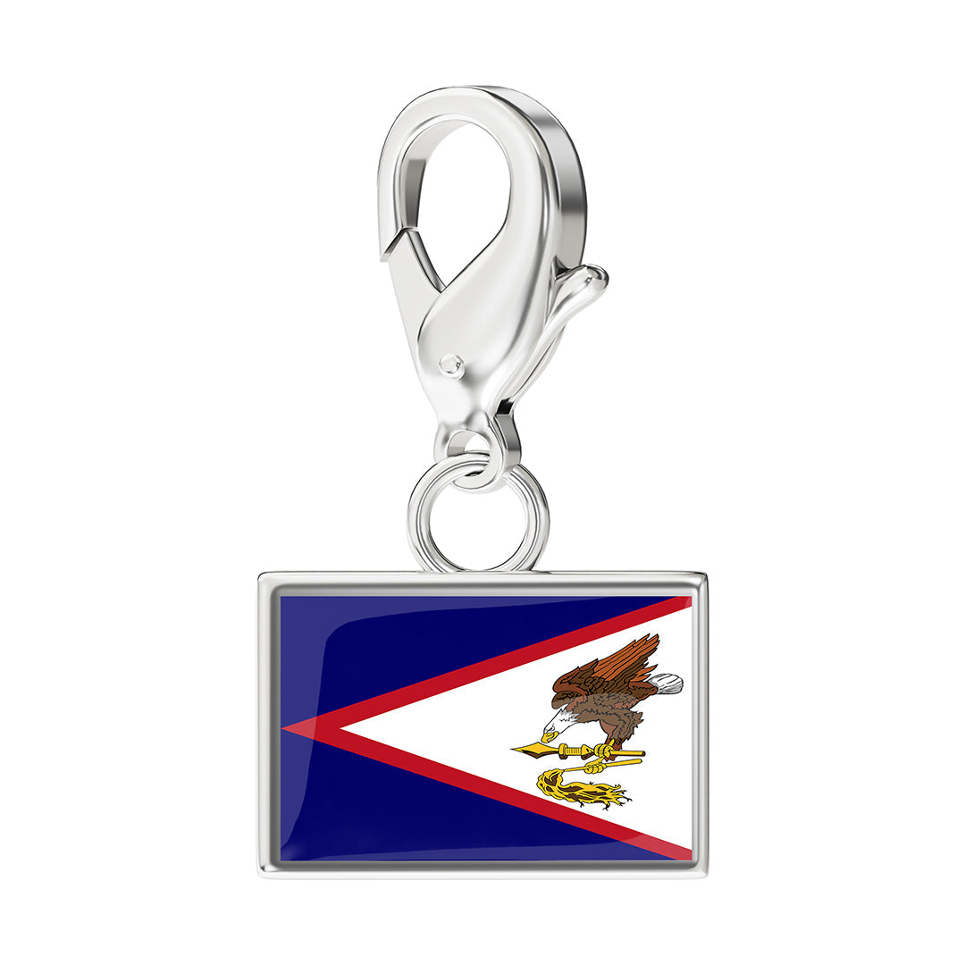 FLAG & MAP CHARMS SET