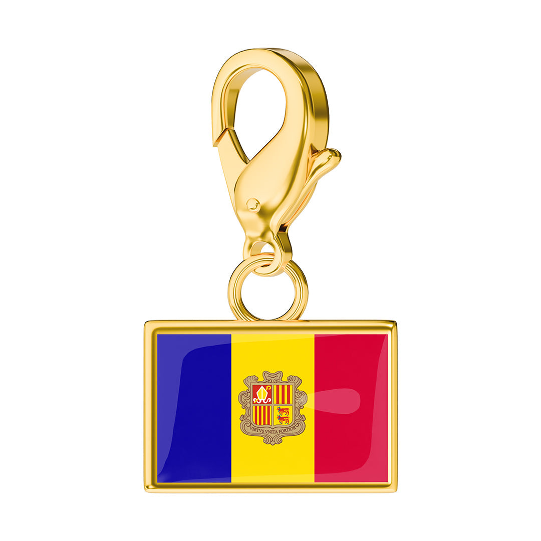 FLAG & MAP CHARMS SET