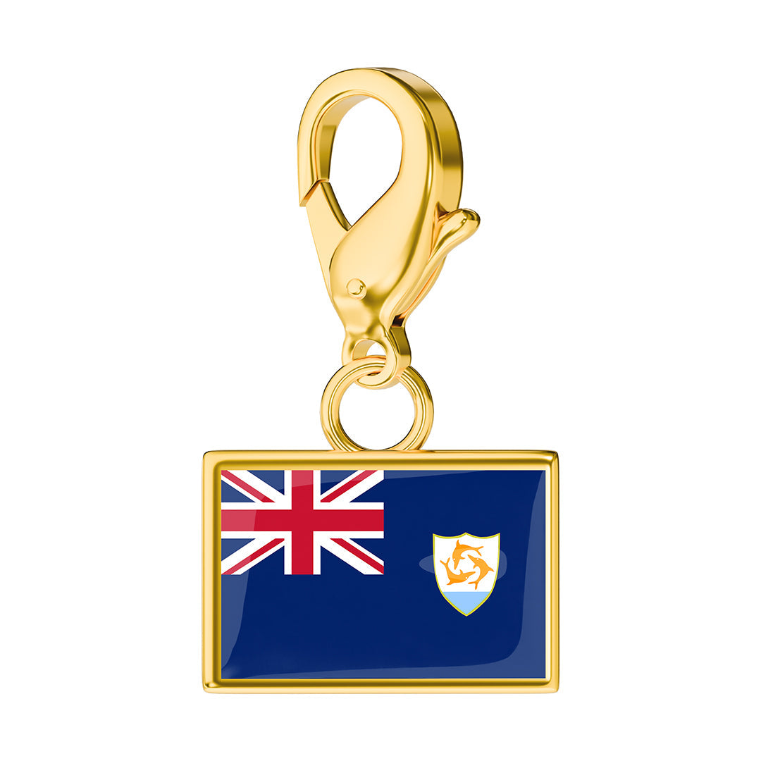 FLAG & MAP CHARMS SET