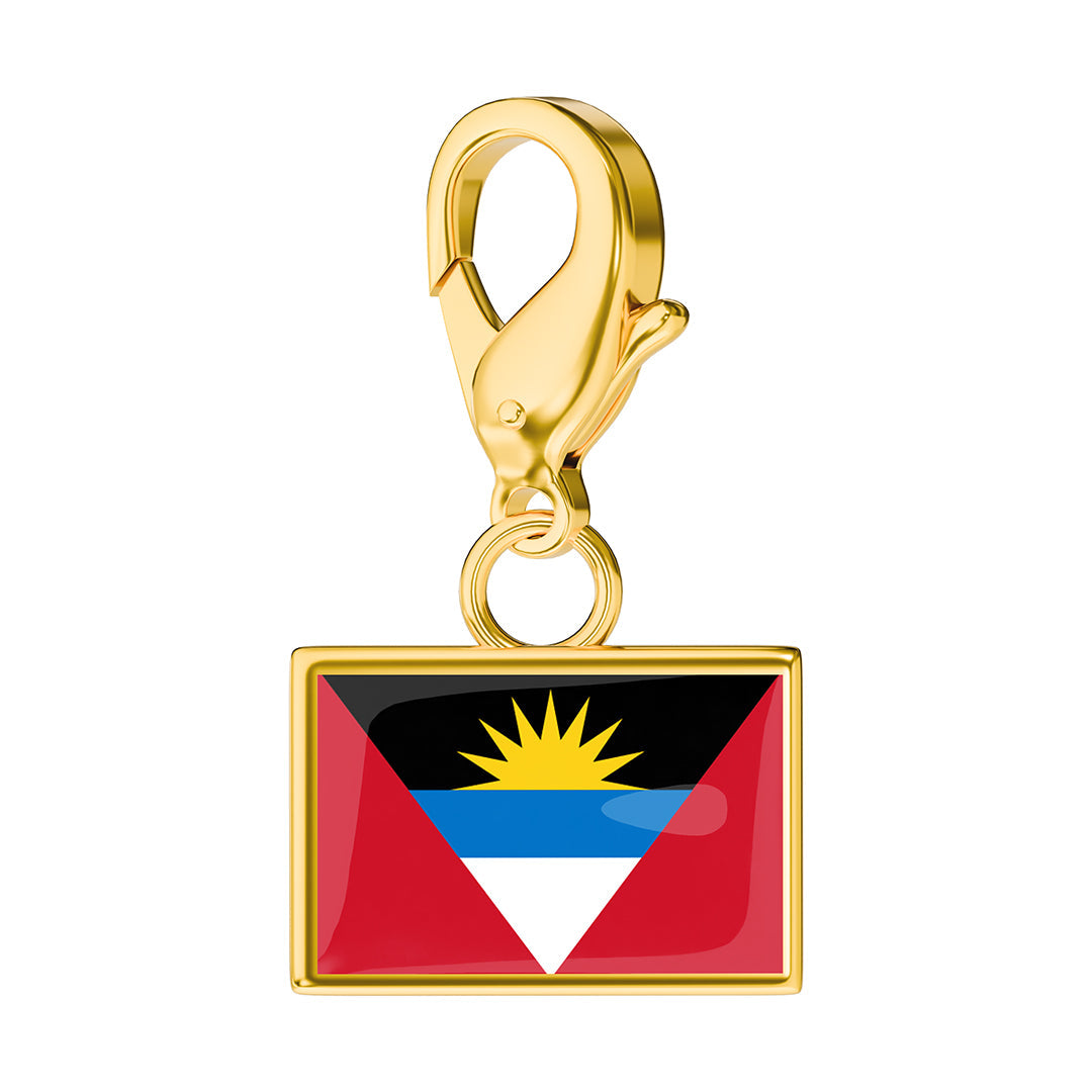FLAG & MAP CHARMS SET