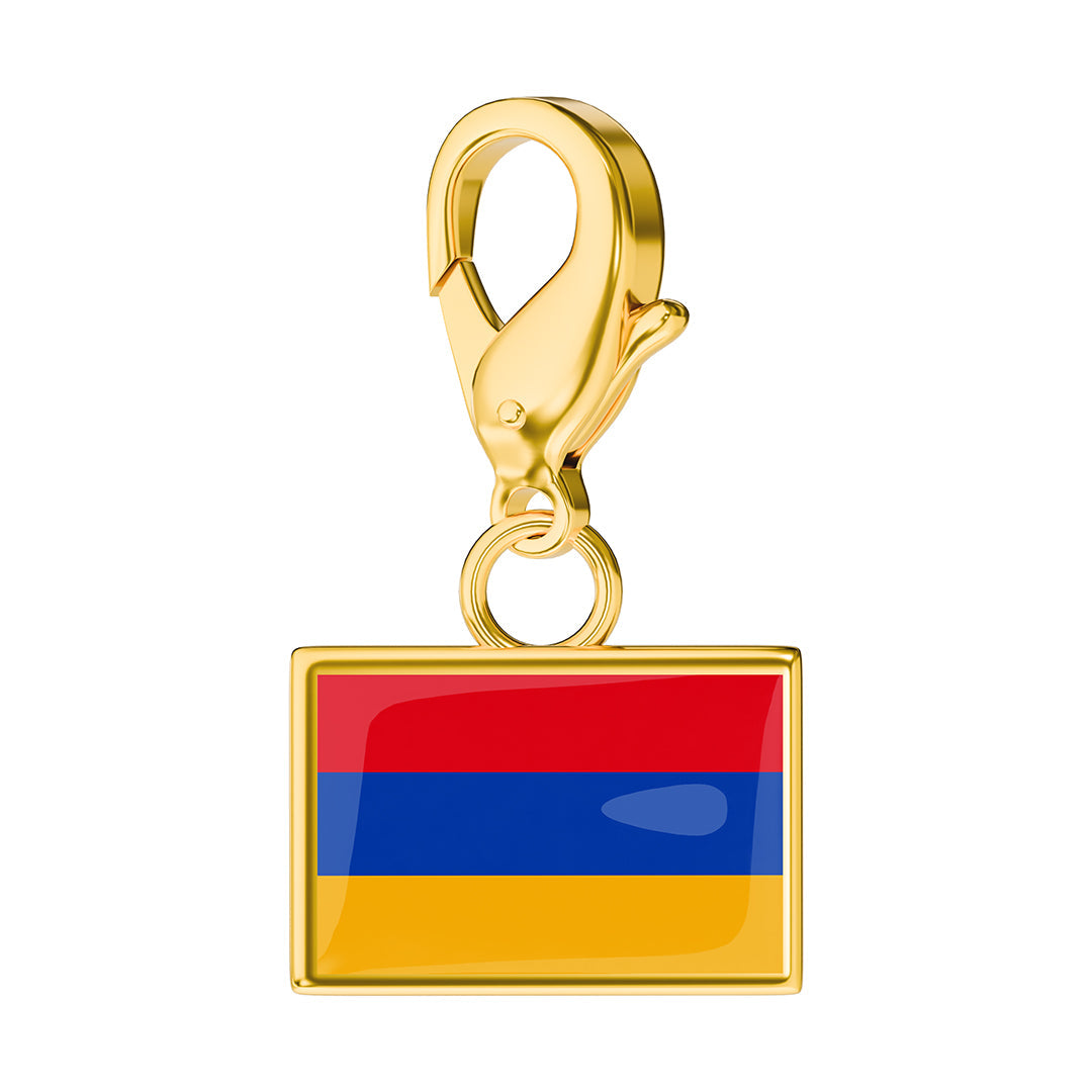 FLAG & MAP CHARMS SET