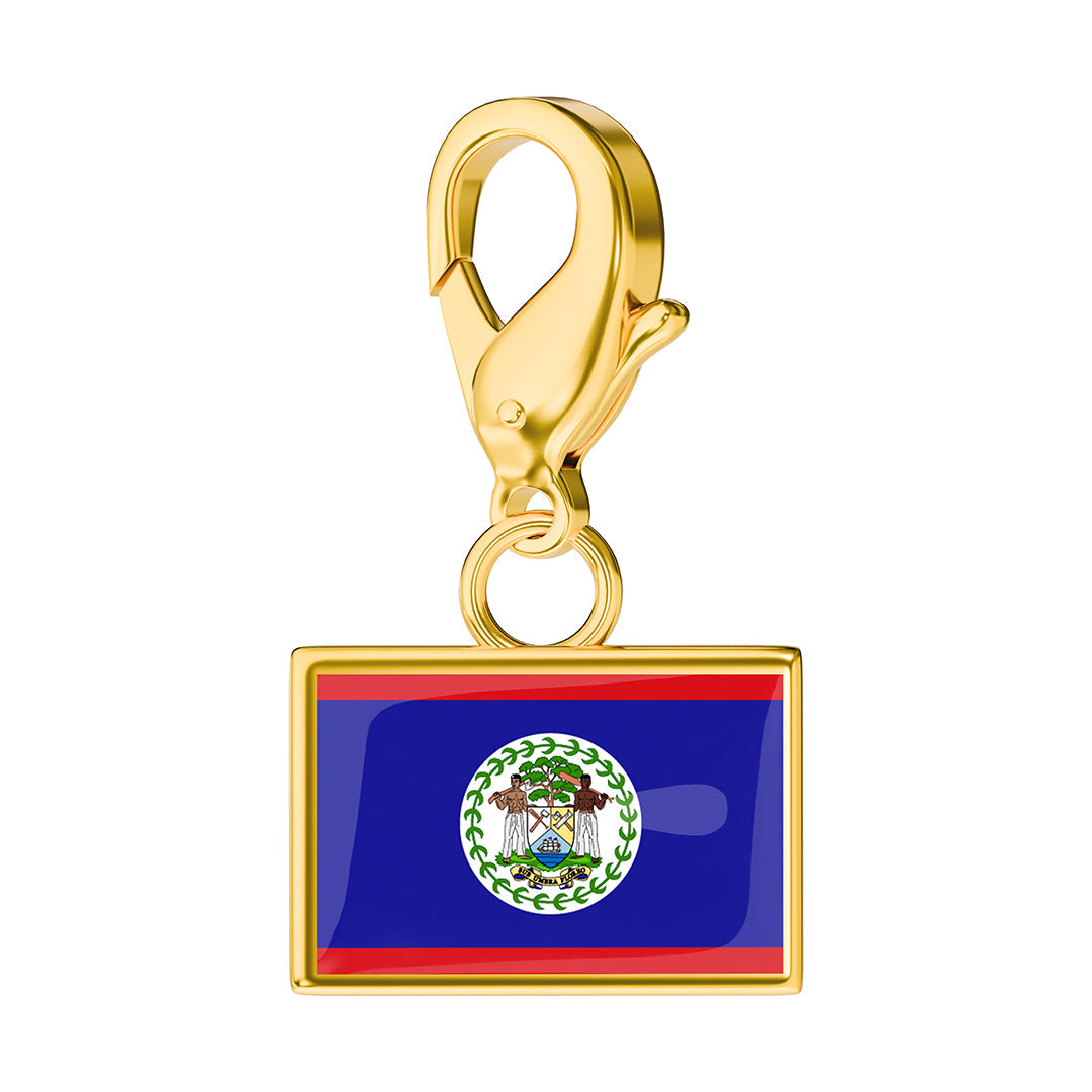 FLAG & MAP CHARMS SET