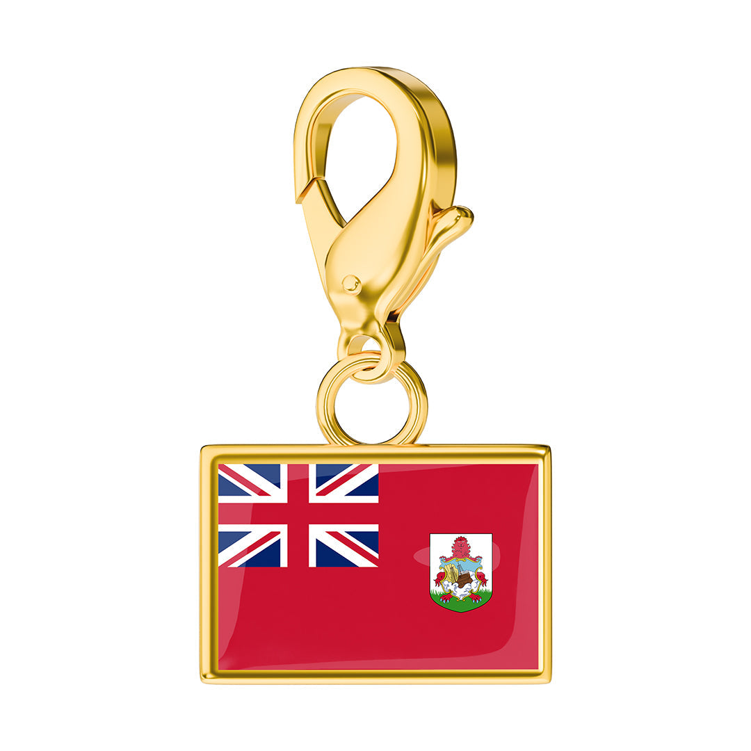 FLAG & MAP CHARMS SET