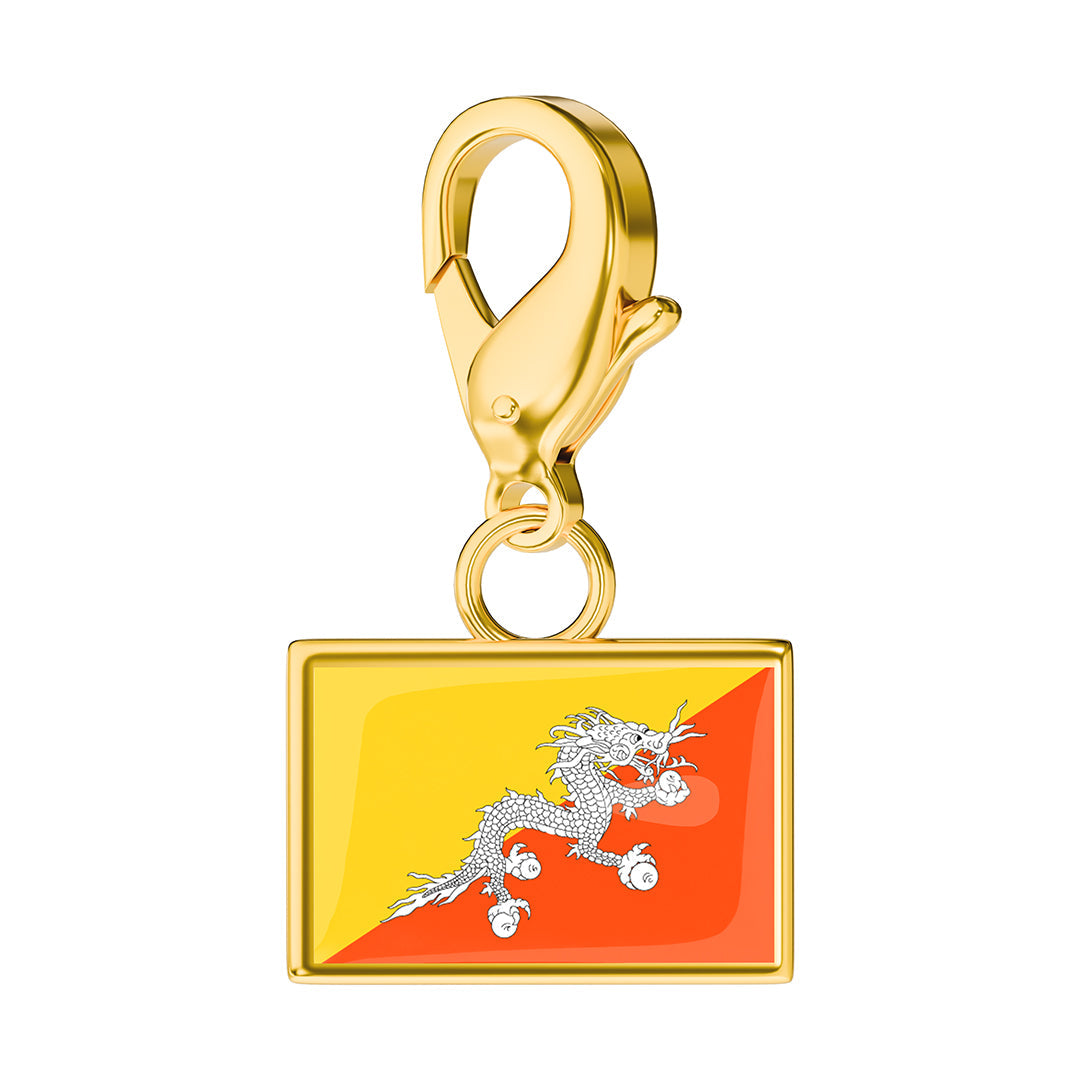 FLAG & MAP CHARMS SET